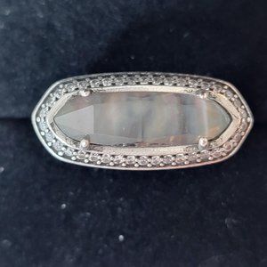 Vintage Kendra Scott Arielle Ring in Abalone and Silver
